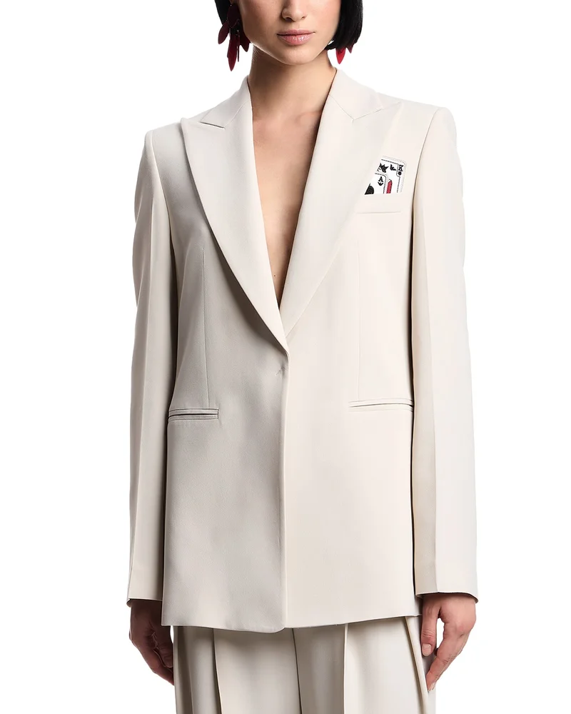 Enver Satin Blazer