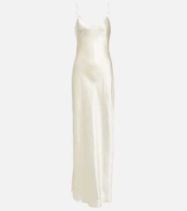 Cami silk satin maxi dress