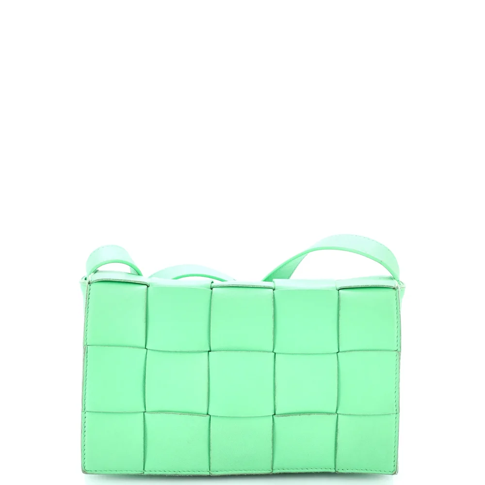 bottegaveneta Cassette Crossbody Bag Maxi Intrecciato Leather