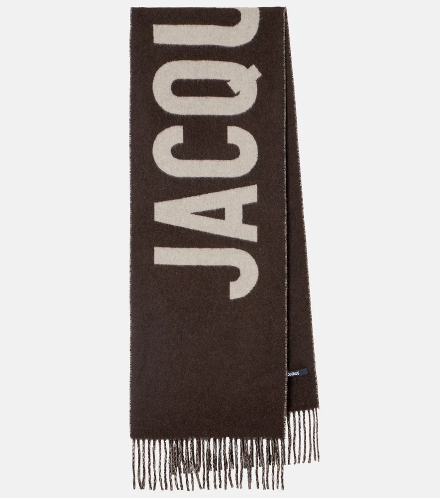 Écharpe logo virgin wool scarf