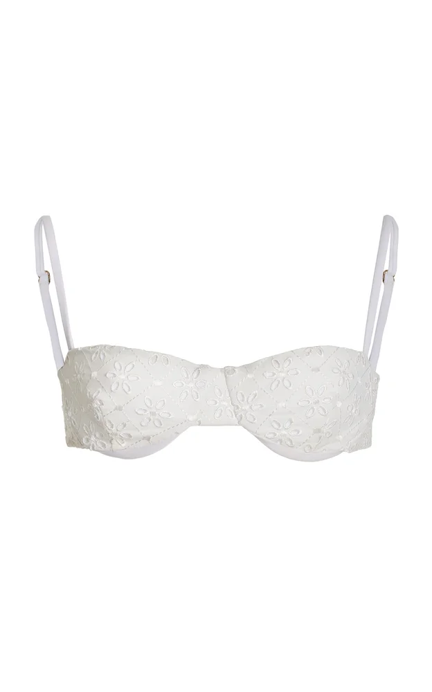 Exclusive Ingrid Broderie Anglaise Balconette Bikini Top