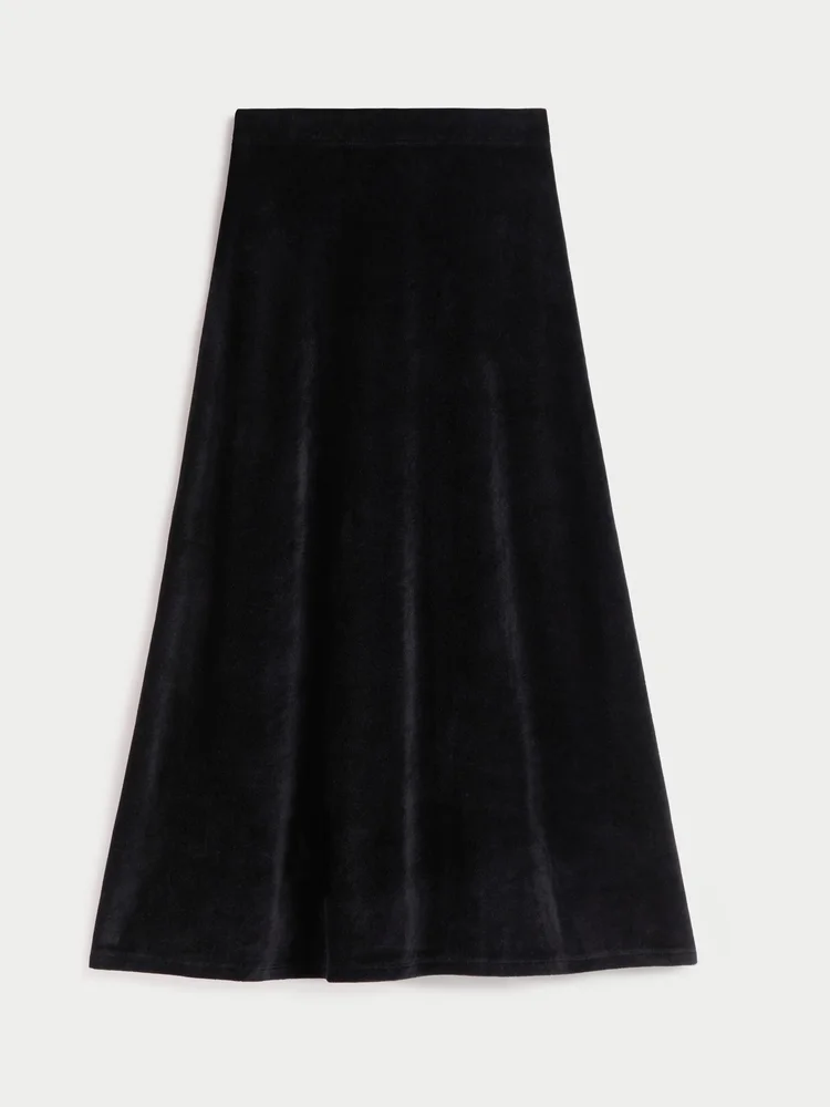 Sienna Skirt in Crushed Velour