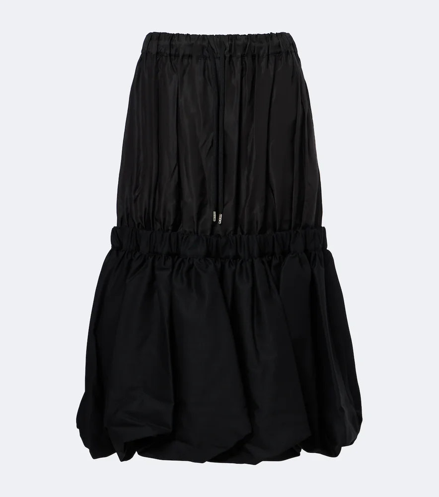 Tiered midi skirt
