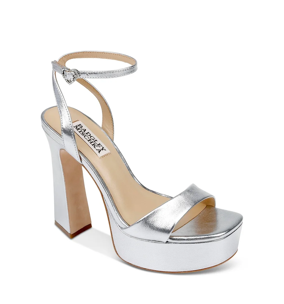 Caia Square Toe High Heel Platform Sandals