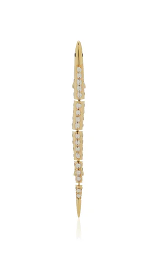 Marlin Yellow Gold Diamond Single Earring