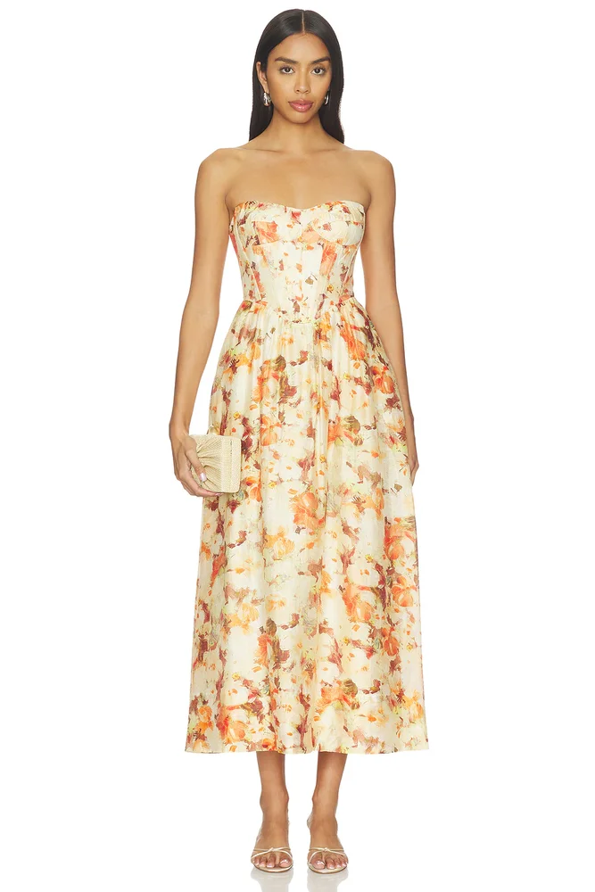 Lola Printed Midi Dress