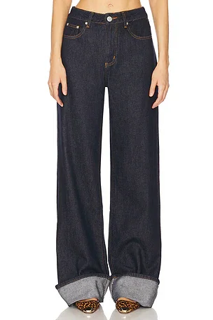 Leopard Print Mid Rise Camden Tapered Jeans