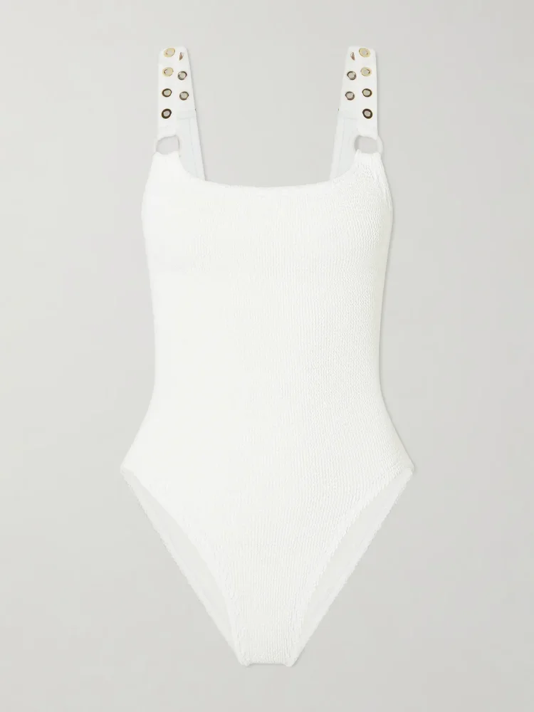 Melody embellished Original Crinkle™ swimsuit