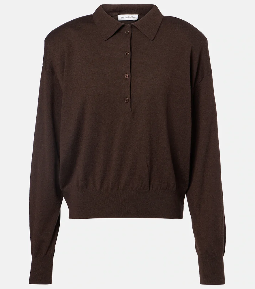 Croydon wool-blend polo sweater