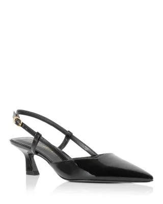 Stuart WeitzmanWomen's Vinnie 50 Slingback Kitten Heels