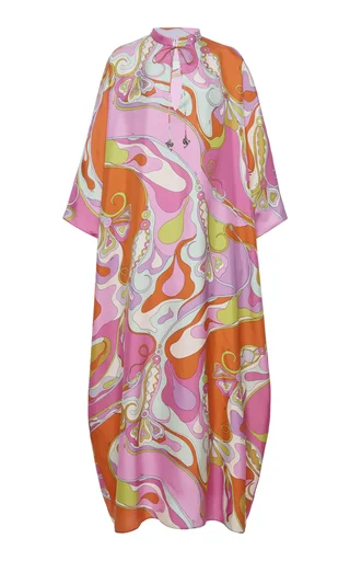 Silk Twill Caftan