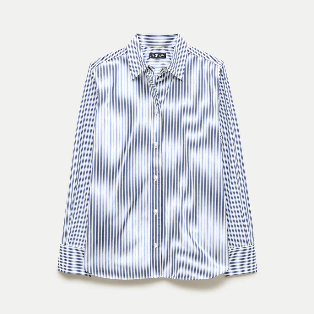 Jules classic-fit button-up shirt in striped Greenwich poplin
