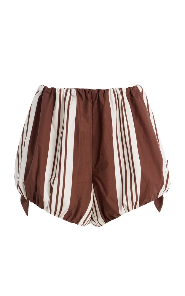 Rosie Striped Cotton Shorts