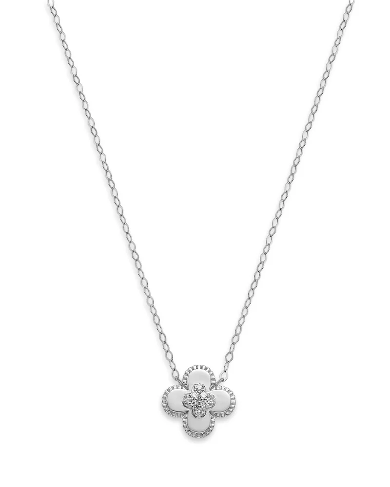 Diamond Clover Pendant Necklace