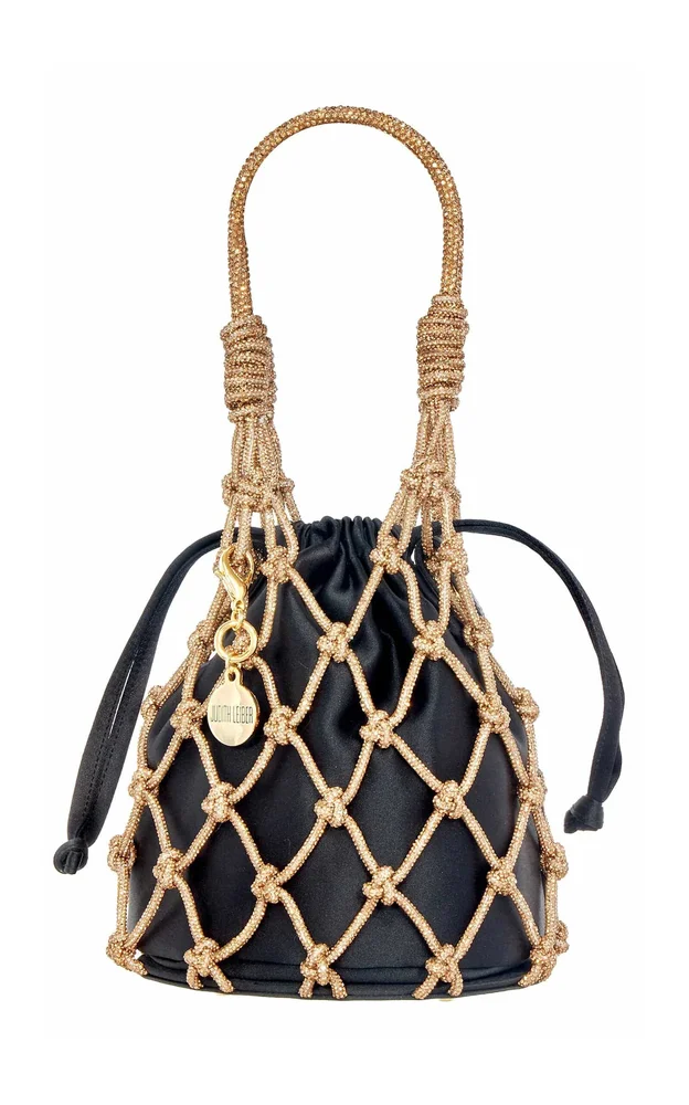 Sparkle Net Satin Pouch