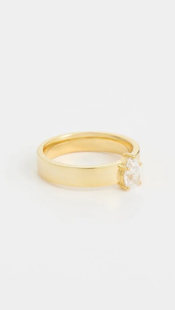 Pear Pinky Ring