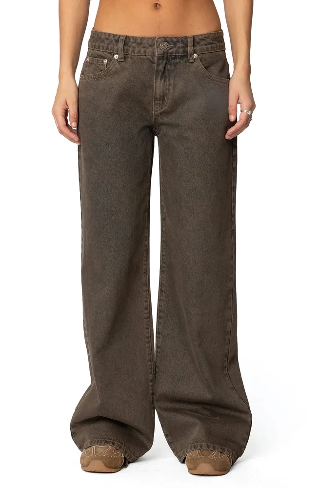 Zahra Low Rise Baggy Wide Leg Jeans