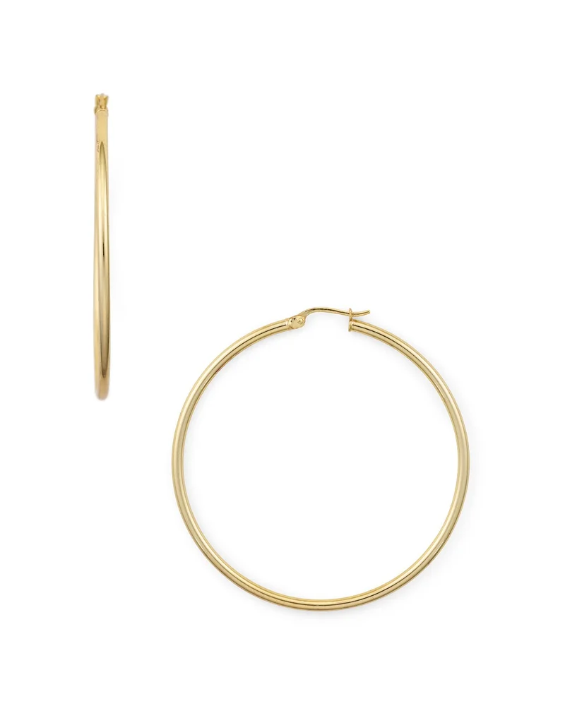 Medium Hoop Earrings in 18K Gold-Plated Sterling Silver or Sterling Silver - Exclusive