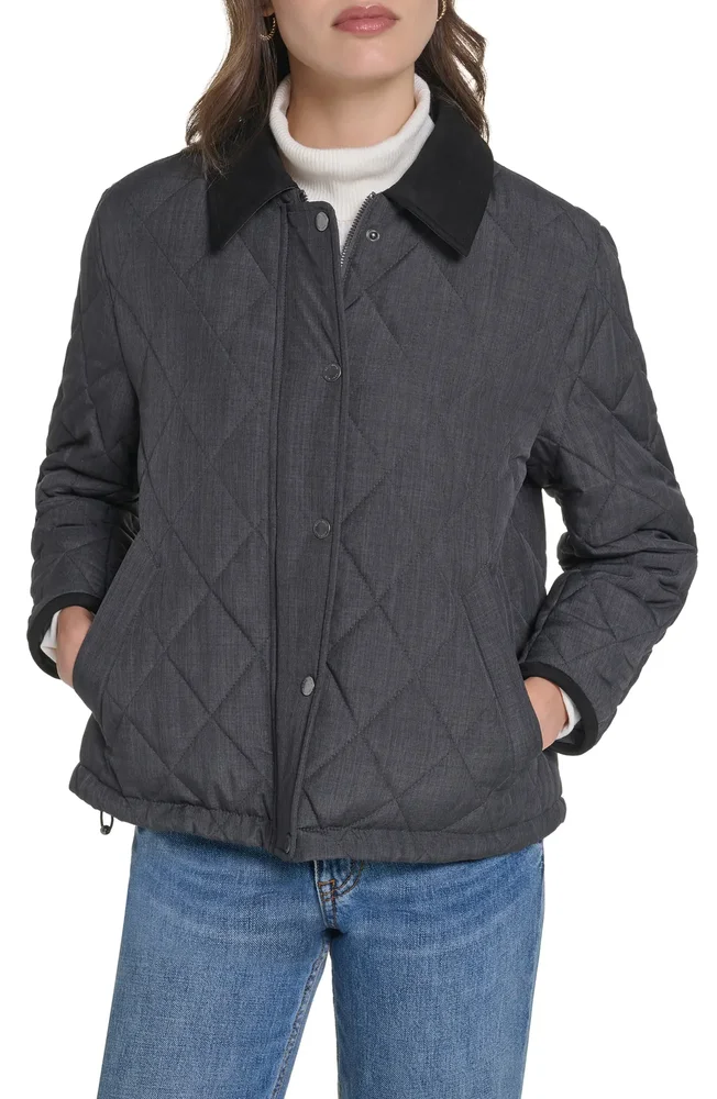 Crosshatch Quilted Jacket