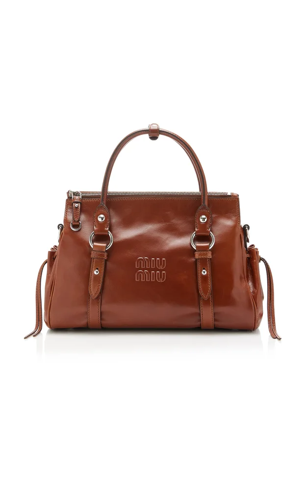 Leather Top Handle Bag
