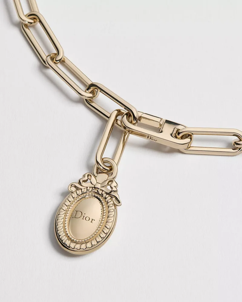 Dior Darling Chain Belt Pale Gold-Finish Metal, 10 MM