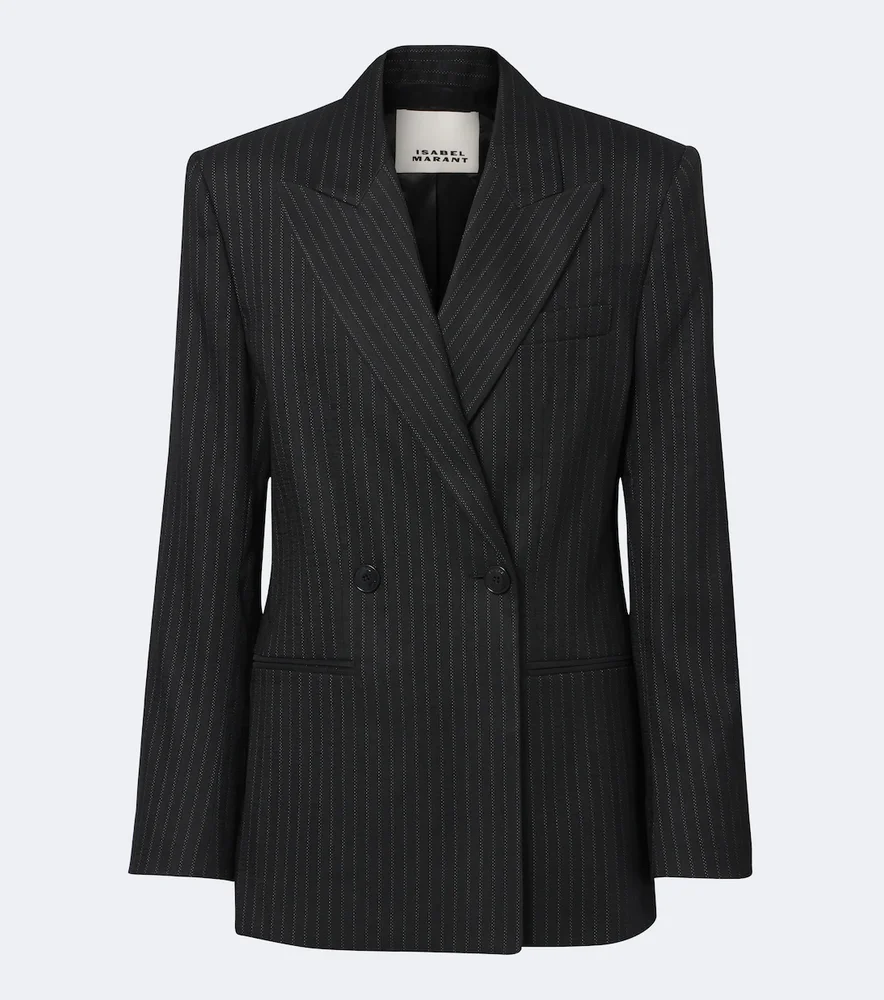 Ranya pinstripe wool-blend blazer