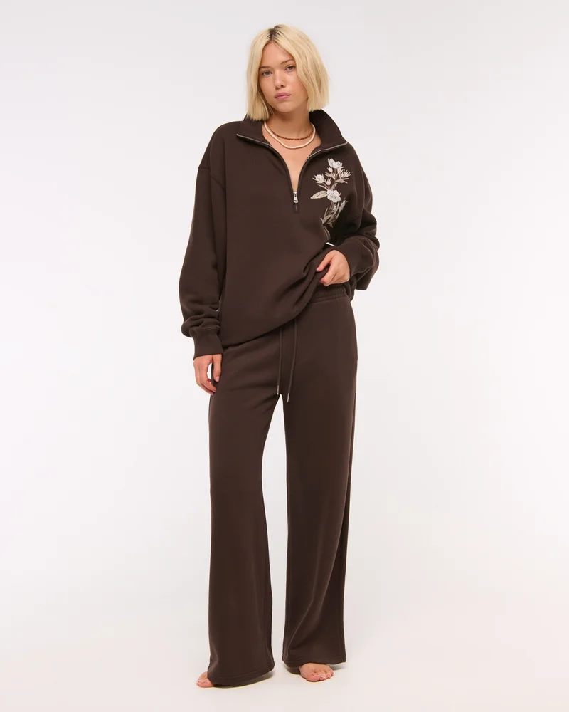 Sunday High Rise Wide Leg Sweatpant