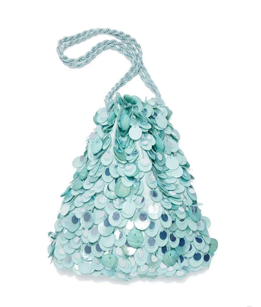 Lizziefortunato Gala Bag in Aquamarine