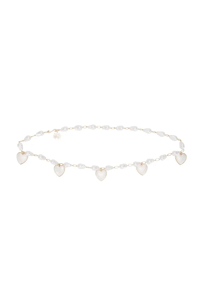 Heart Charm Chain Belt