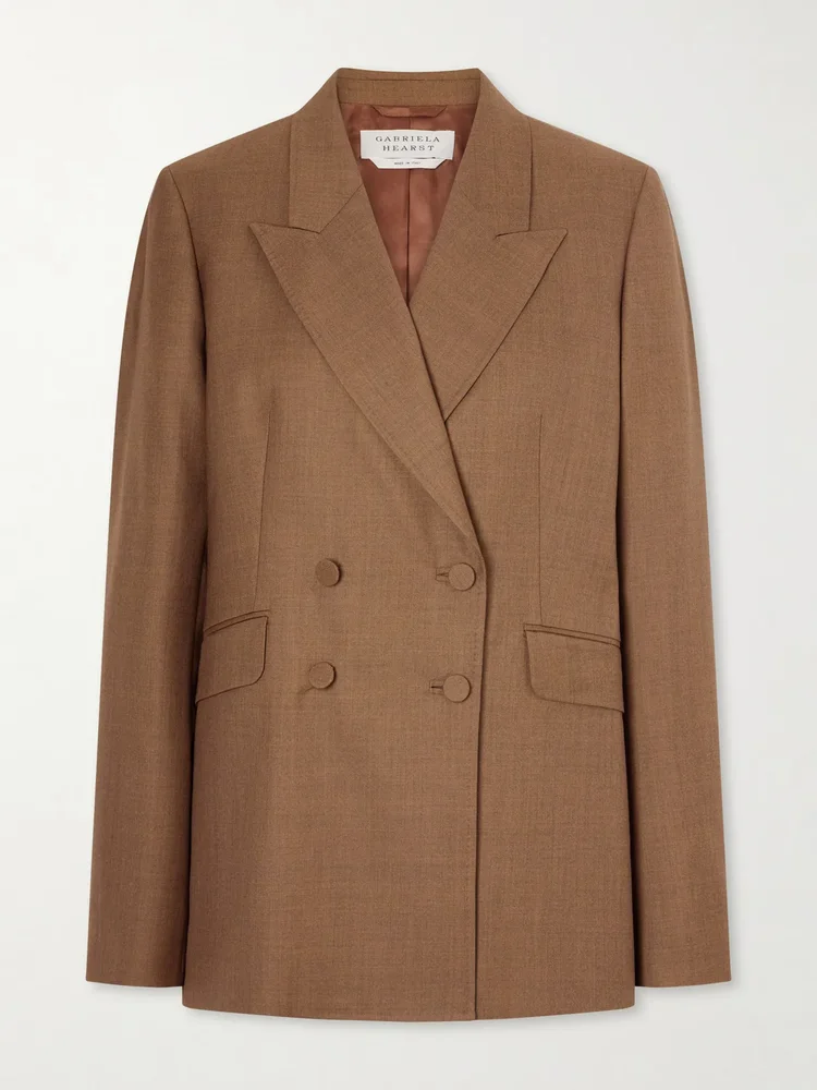 Angela wool double-breasted blazer