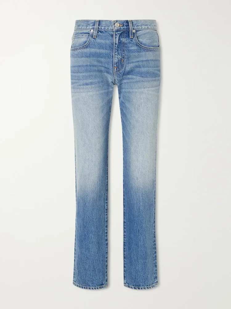 Isabel low-rise straight-leg jeans