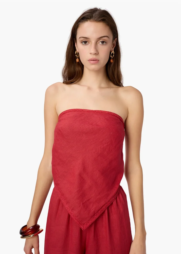 Gael Strapless Camisole Huckleberry