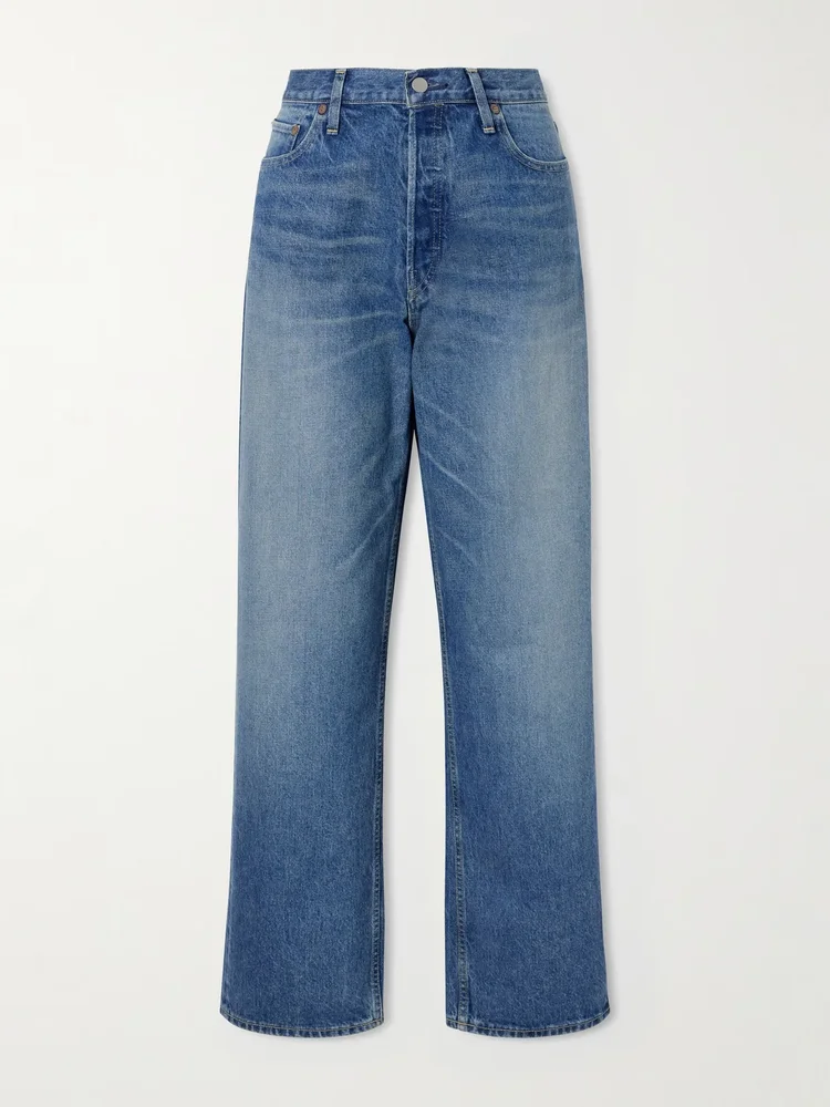 High-rise wide-leg jeans