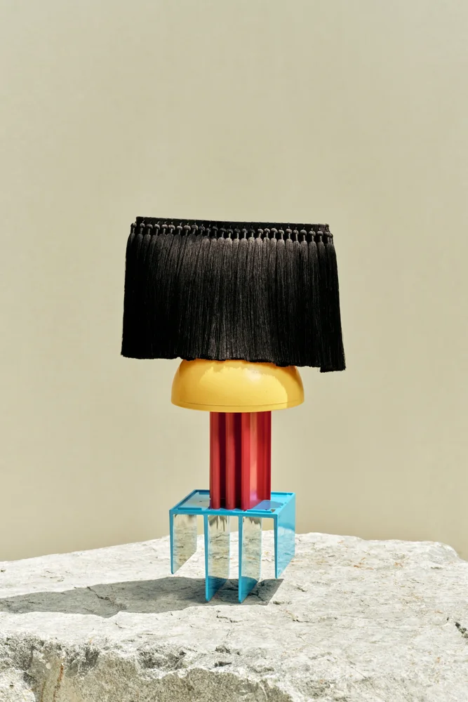 tassel boxy clutch