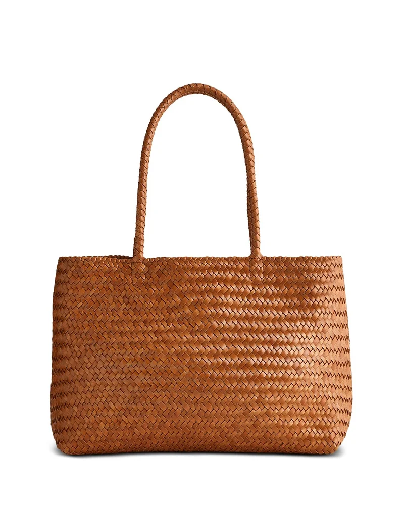 Transport E/W Woven Leather Tote