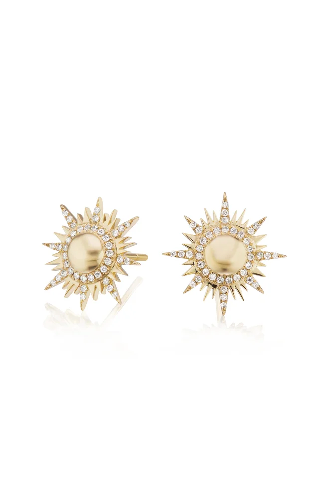 Il Sole 18K Yellow Gold Diamond Earrings