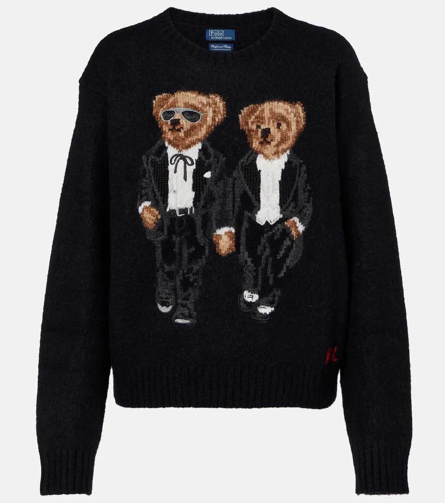 Polo Bear wool-blend sweater