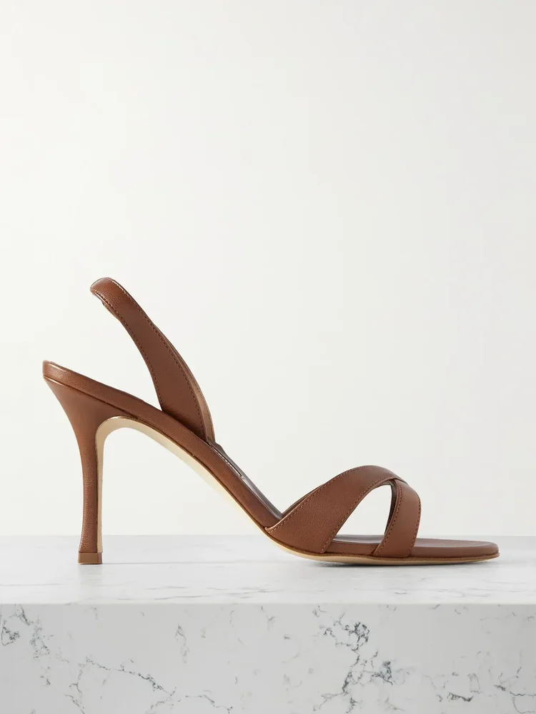 Callasli 90 leather slingback sandals