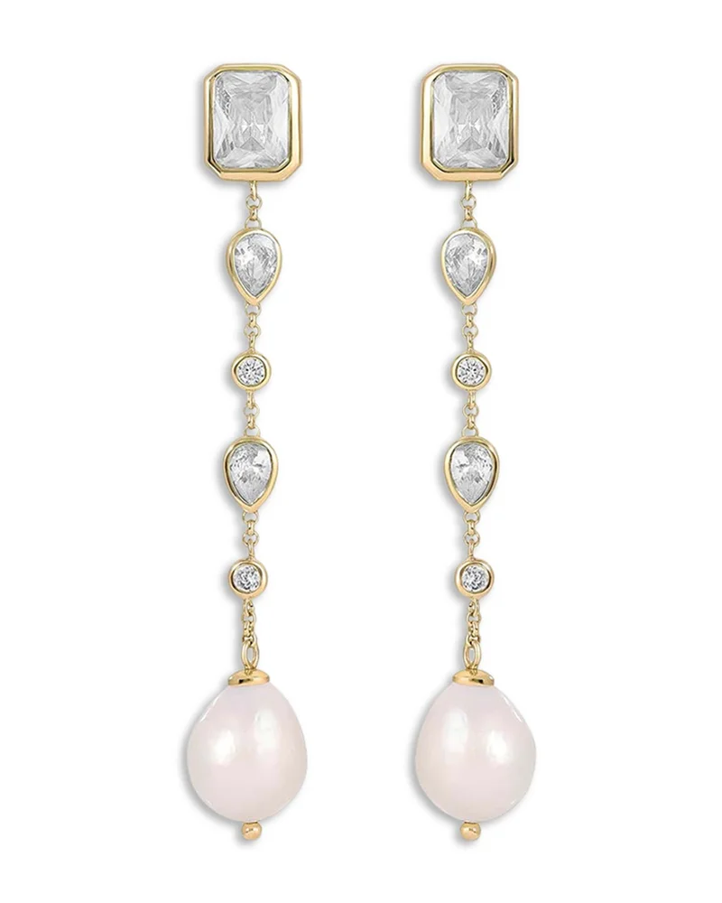 Gleaming Gem Linear Drop Earrings