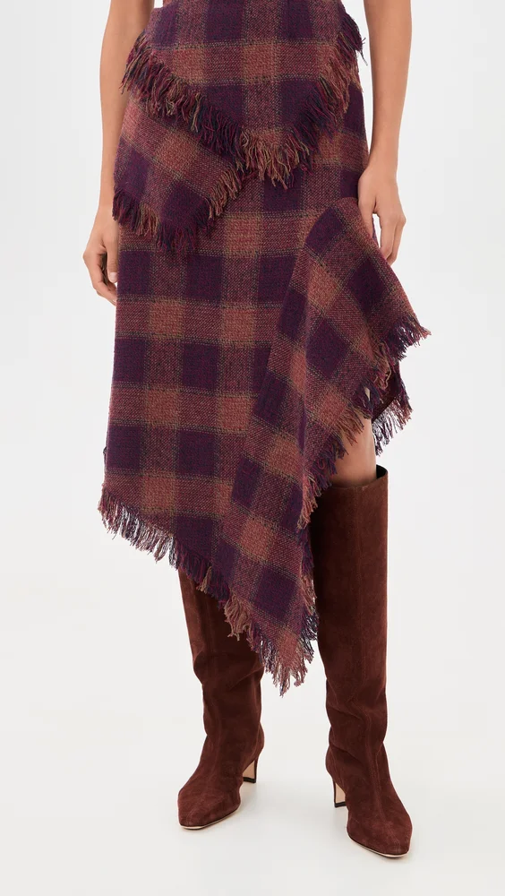 Tartan Scarf Skirt