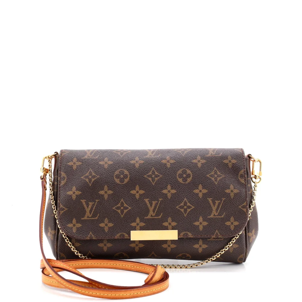 Pre-Owned Favorite Handbag Monogram Canvas MM