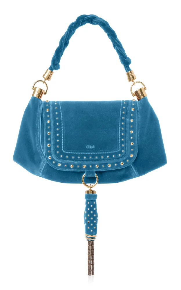 Marcie Velvet Shoulder Bag