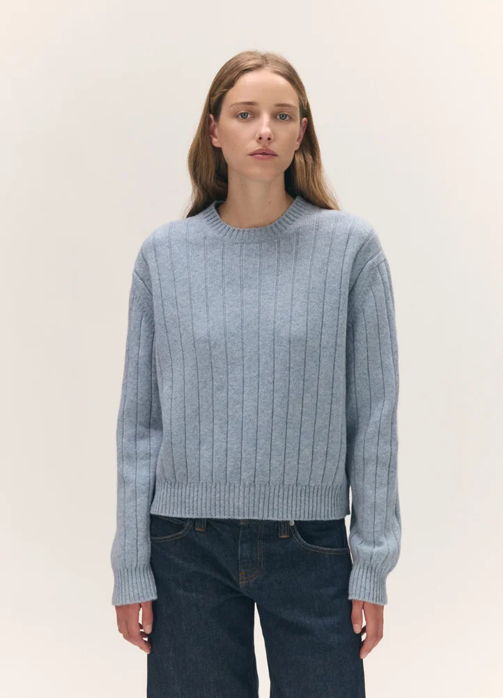 Rooney Rib Lambswool Crewneck