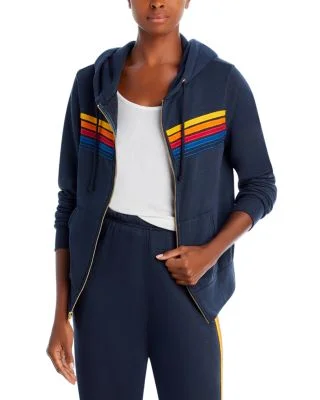 Rainbow-Stripe Hoodie