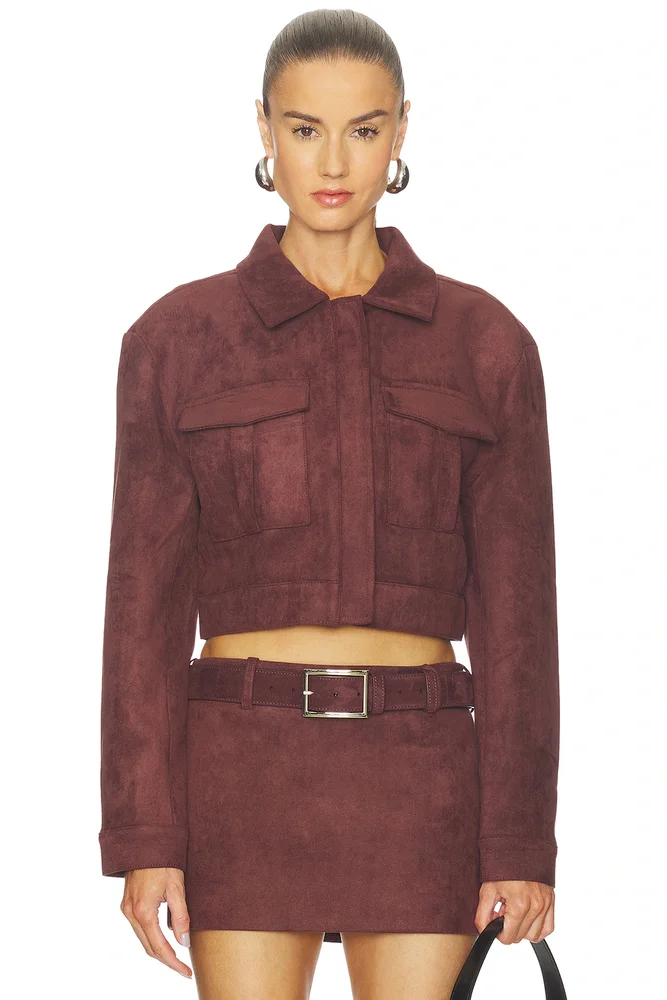 The Vince Faux Suede Jacket