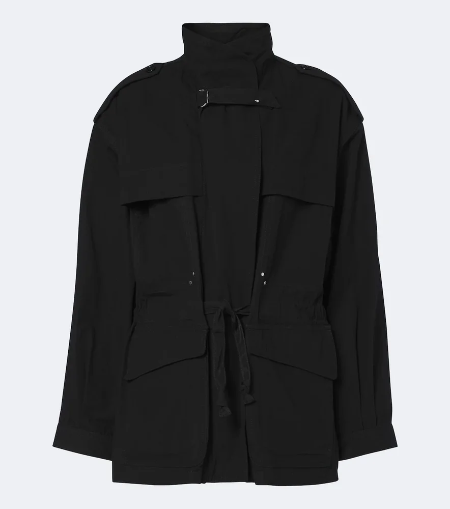 Adelys cotton-blend gabardine jacket