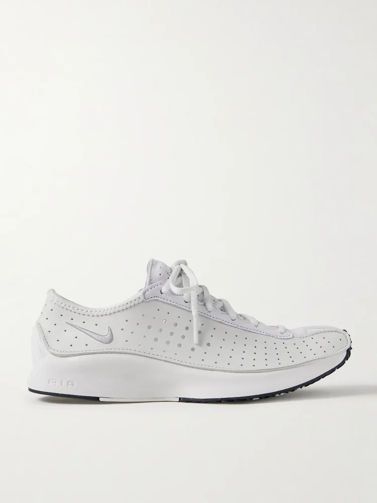 Air Superfly suede and perforated leather sneakers