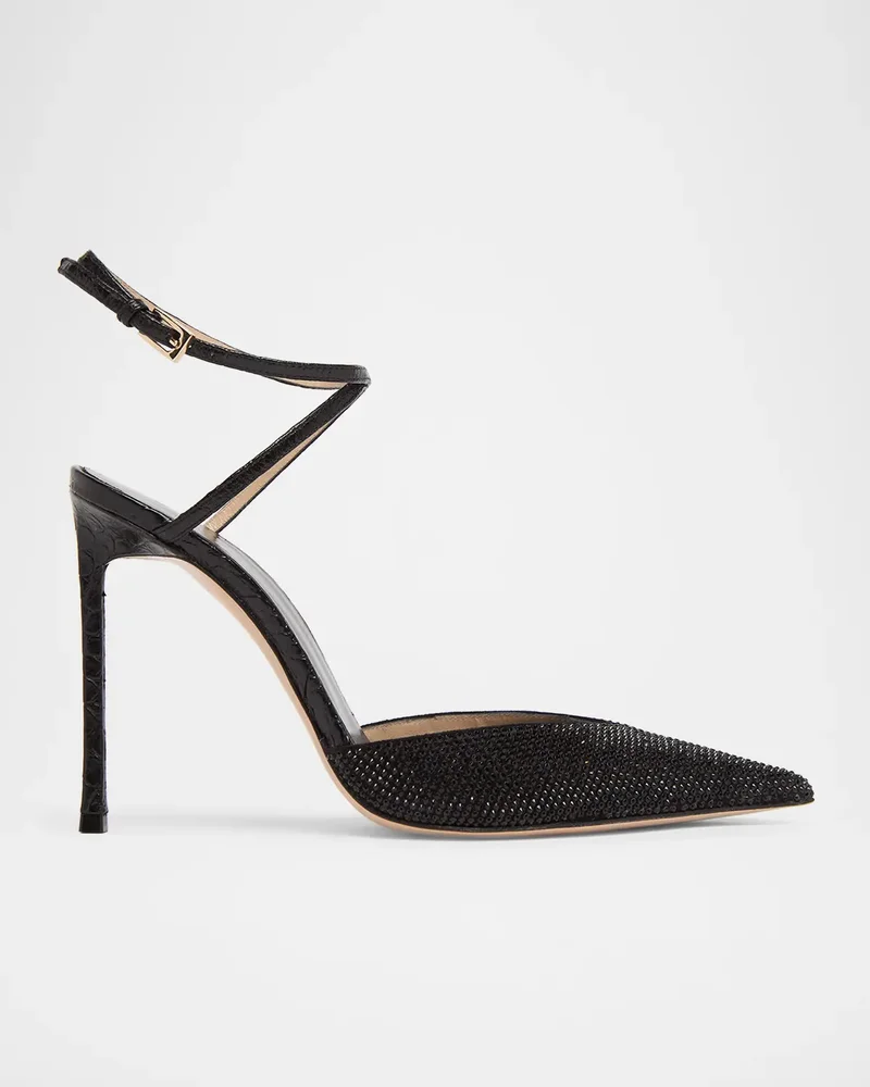 Selen 105MM Embellished Leather Pumps
