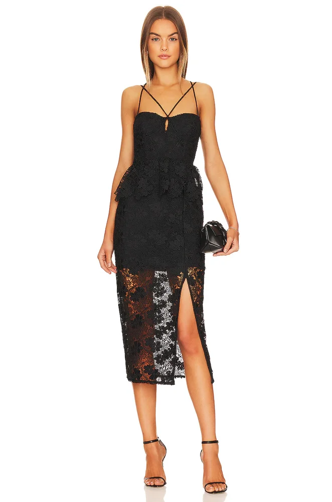 Madonna Lace Corset Midi Dress
