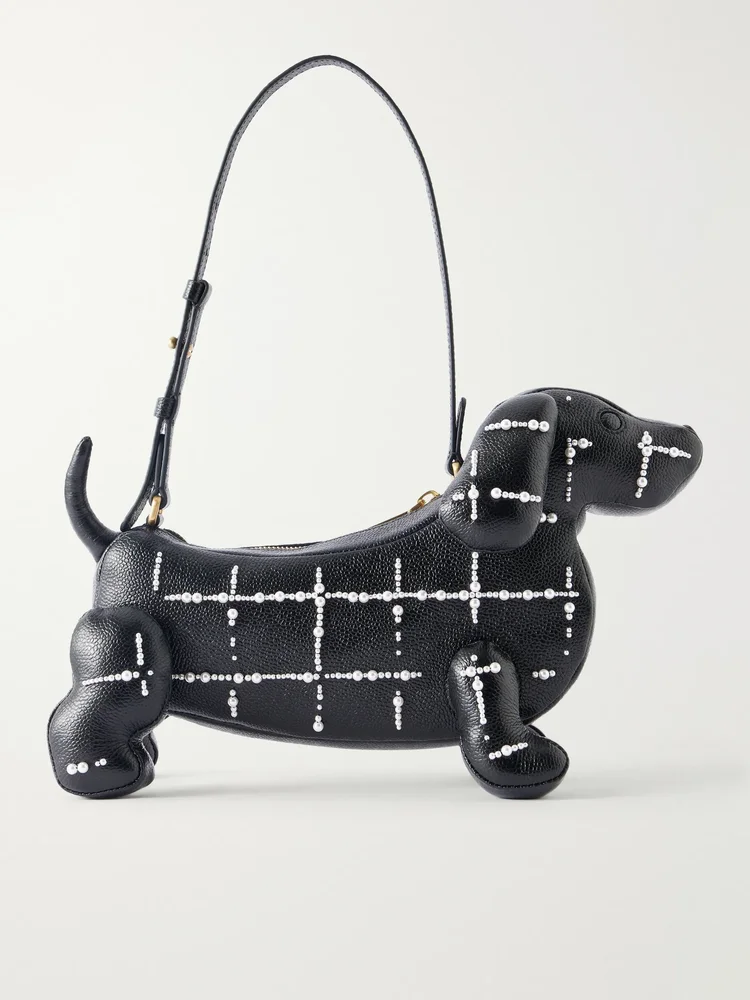 Baby Hector bead-embellished leather tote